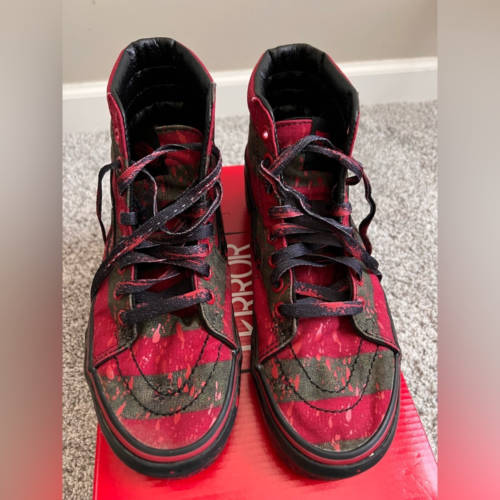 Vans Sz 7 Limited Edition Freddy Krueger/nightmare on Elm Street shoes
